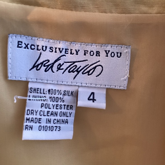 Silky Wrap Blouse Top in Gold 100% Silk - Picture 3 of 5